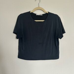 Mango Navy Crop Top